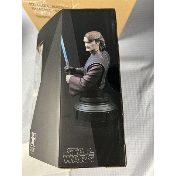 🔥 Star Wars Gentle Giant Anakin Skywalker & Obi-Wan Clone Wars Bust 1:7 Scale - Picture 8 of 16